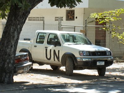 国連の車